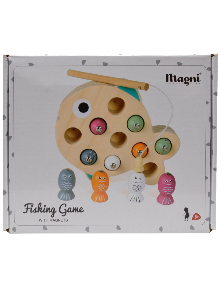 Magni Fishing game w. magnets and fishing pole (3022)