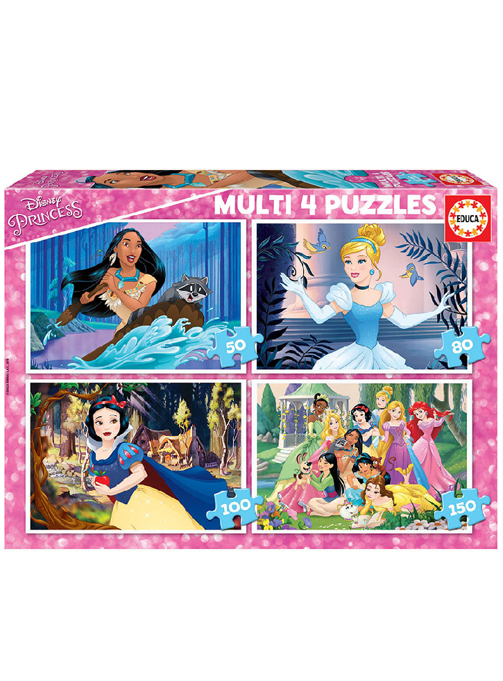 Educa Puzzle 50-80-100-150 Disney Princess (80-17637)