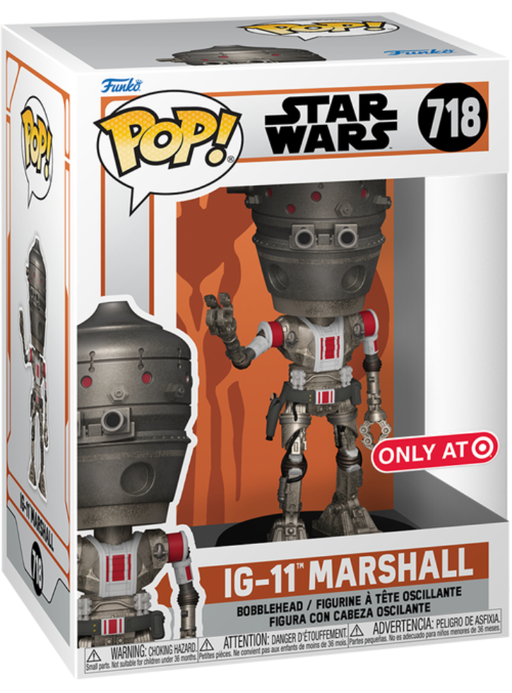 Funko POP Vinyl Excl Mandalorian IG-11 Marshall 9cm
