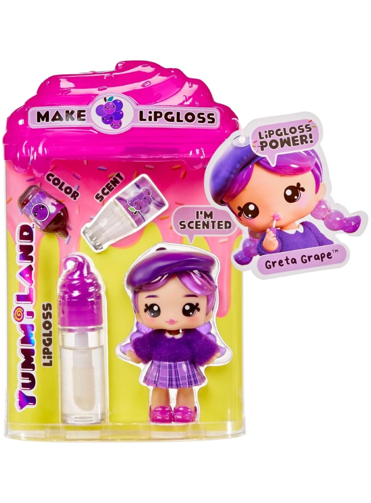 MGA Yummiland Lipgloss Doll- Greta Grape (120773)