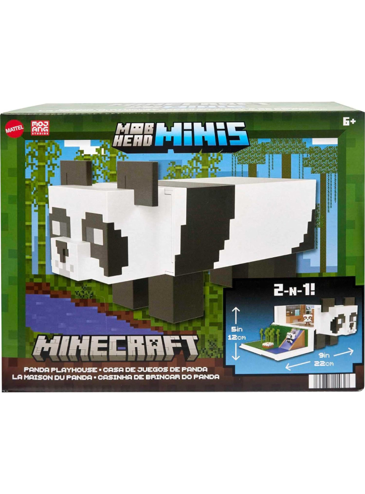 Minecraft Mob Head Mini's Panda Playset