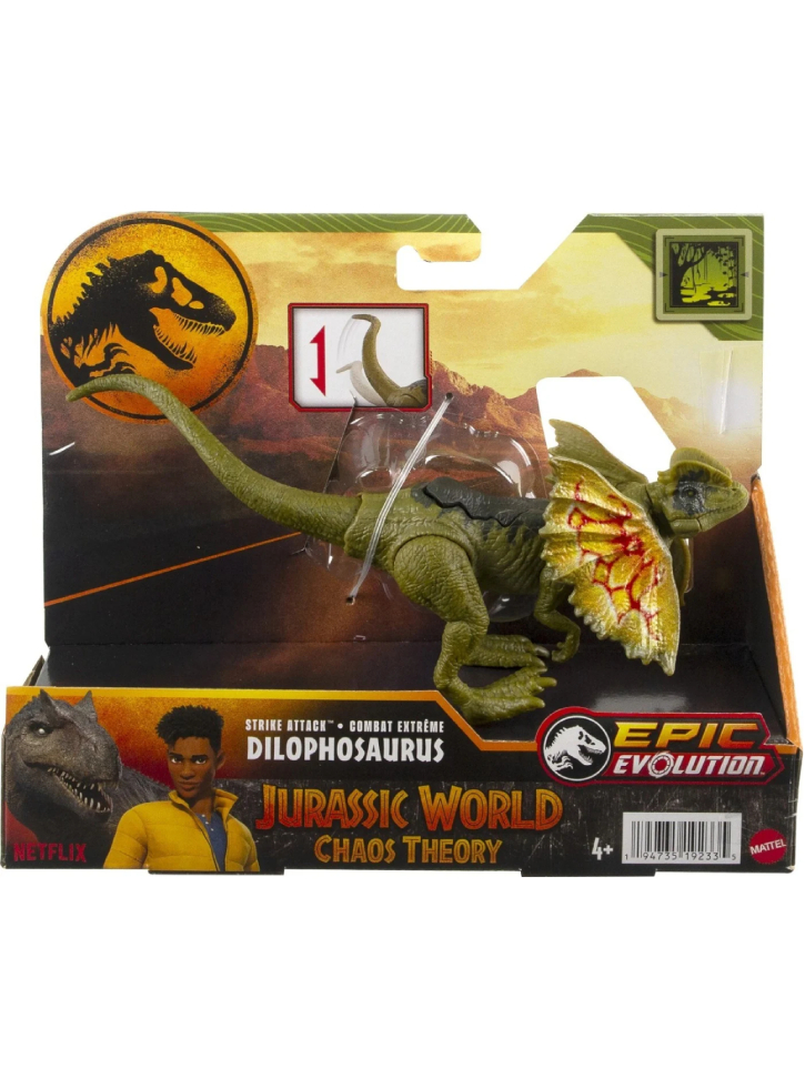 Jurassic World Epic Evolution Strike Dilophosaurus Attack (HTK65)