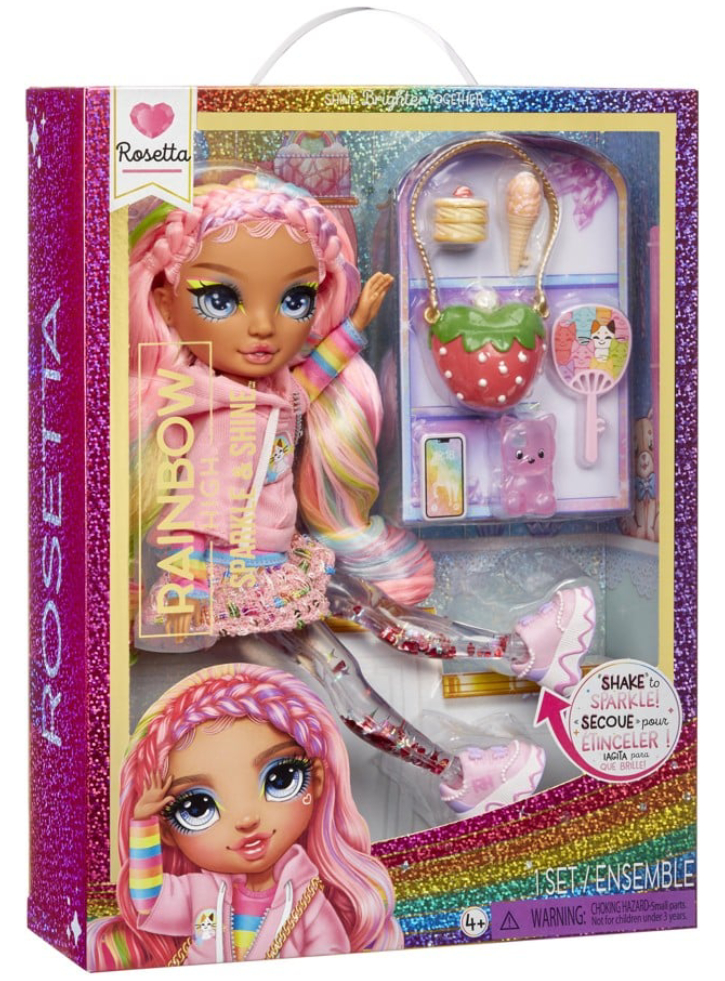 Rainbow High Sparkle & Shine Fashion Dolls ROSETTA (Pink) (427780)