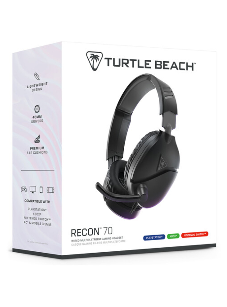 Turtle Beach Recon 70 Wired Headset 2024 (Multi platform) Black - XBOX SERIES X