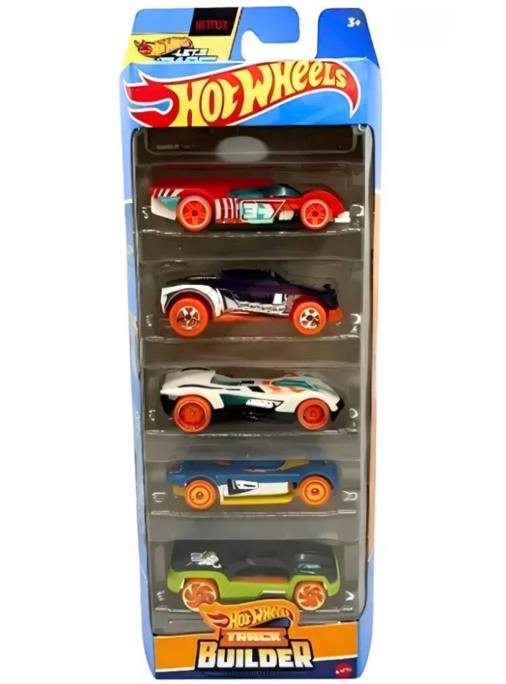 Hot Wheels Track Builder (Set Of 5) (HTV52)