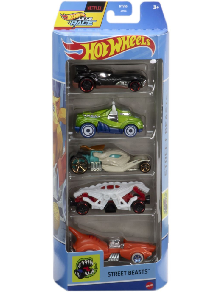 Hot Wheels Street Beasts (Set Of 5) (HTV55)