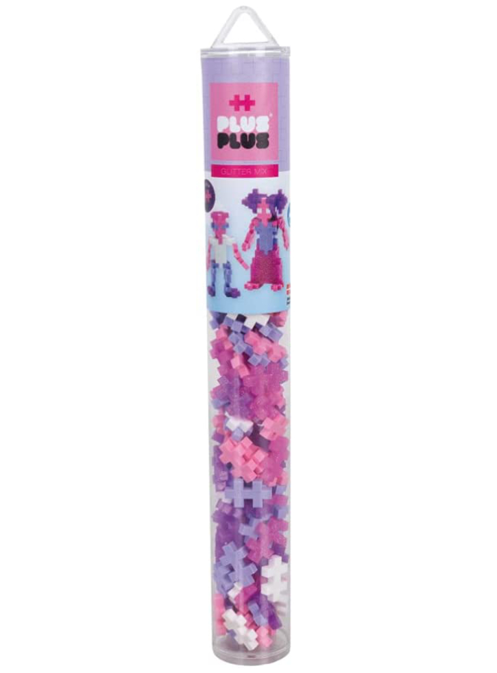 Plus Plus Tube with 100pc Glitter Mix (4244)