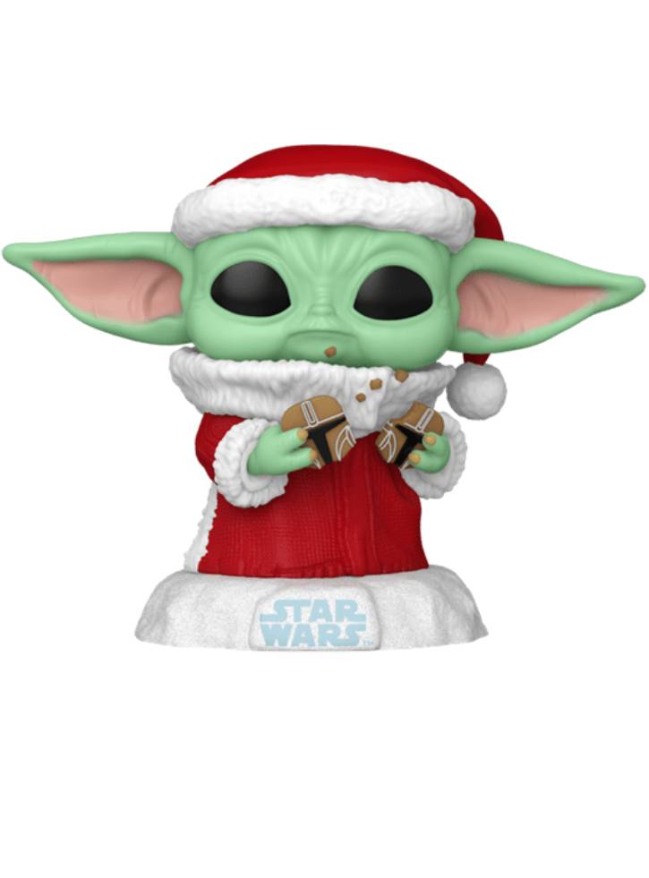 Funko Pop Disney Star Wars Mandalorian Holiday Grogu #747 Bobble-Head 9cm