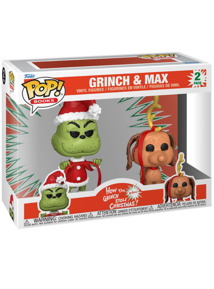 Funko Pop 2-Pack Books How The Grinch Stole Christmas Grinch Max