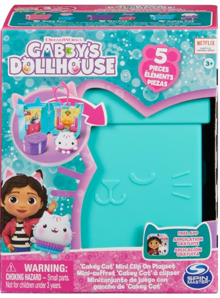 Gabby's Dollhouse Mini Clip on Playset CakeyCat