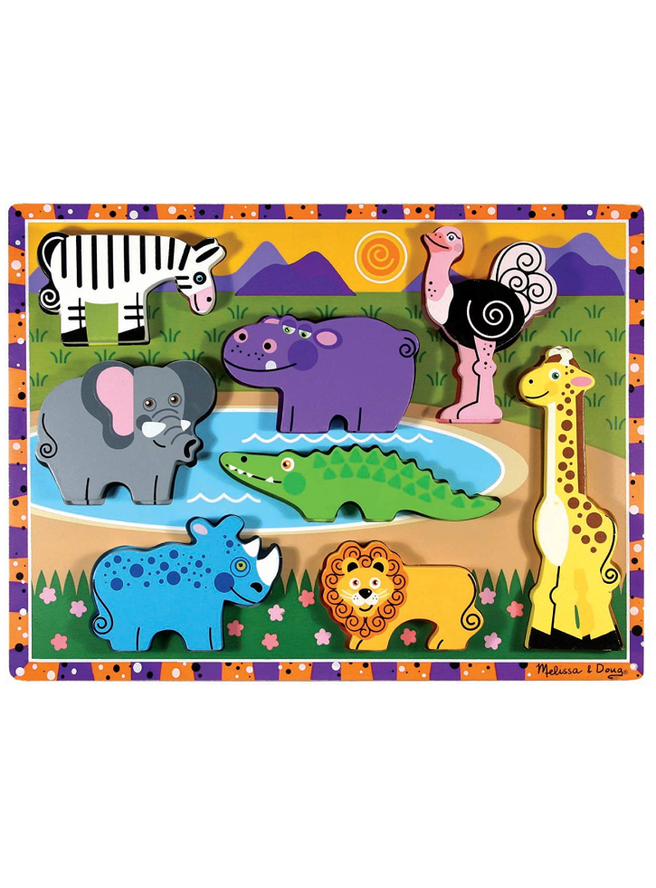 Melissa & Doug Safari Chunky Puzzle 8 Pieces (50202)
