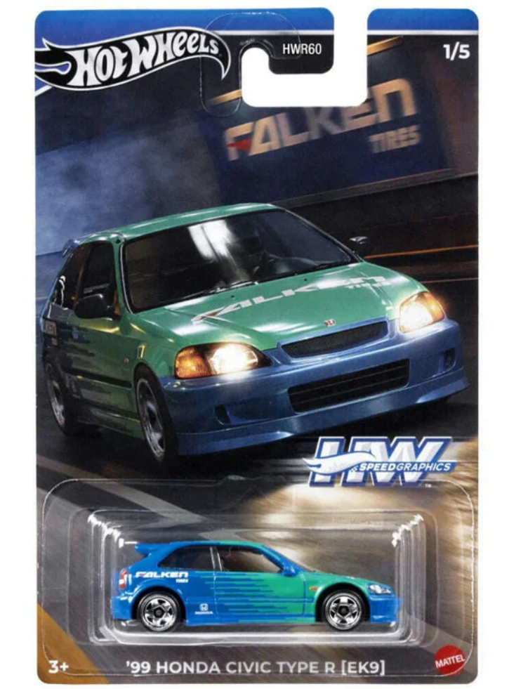 Hot Wheels Speed Graphics 99 Honda Civic Type R [EK9] (HRT09)
