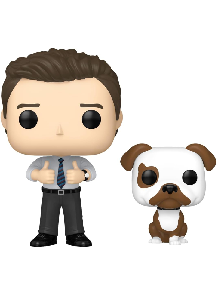Funko Pop Buddy Television Parks Recreation Chris Traeger with Champion #1415 9cm
