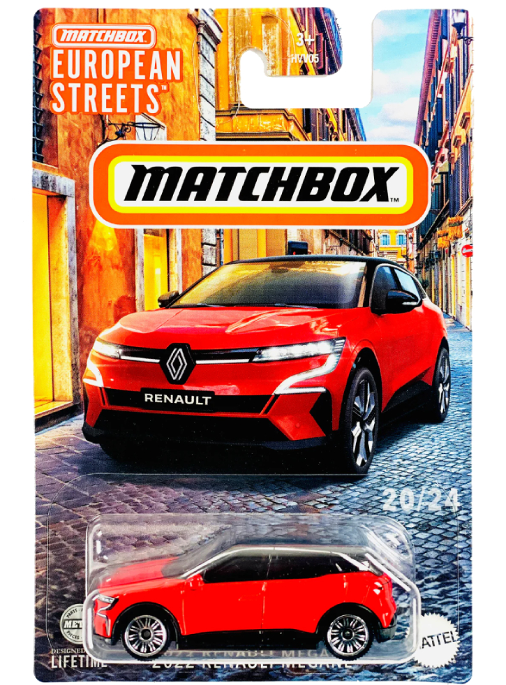 Matchbox European Streets 2022 Renault Megane Vehicle (HVV40)