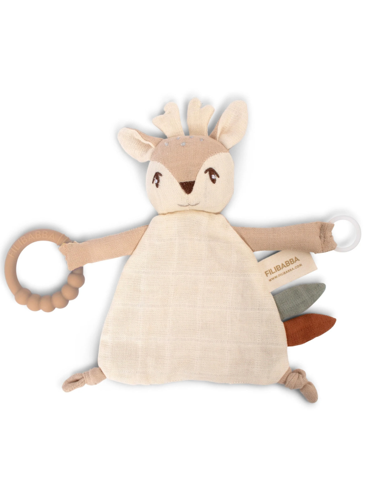 Filibabba Comfort blanket with teether Fawn (FI-03357)