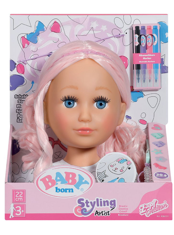 BABY born Sister Styling Artist Head (836033)