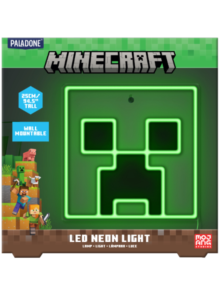 Paladone Minecraft Creeper Wall Mountable LED Neon Light (PP14020MCFVN)