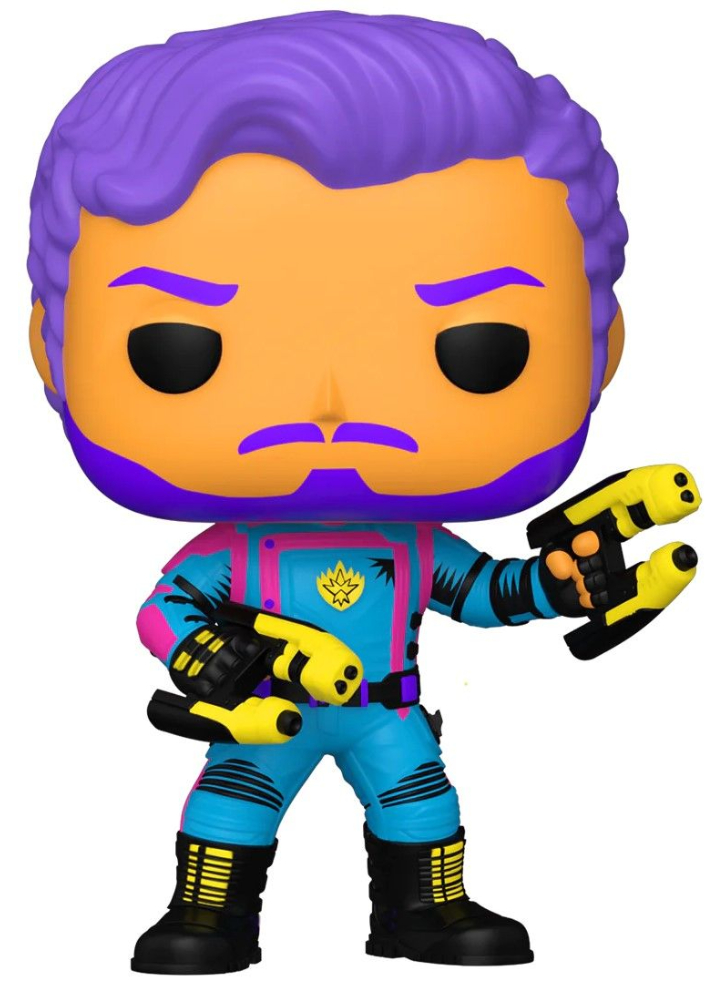Funko Pop Marvel Guardians of the Galaxy Volume 3 Star-Lord (Blacklight) (SE) #1240 Bobble-Head 9cm