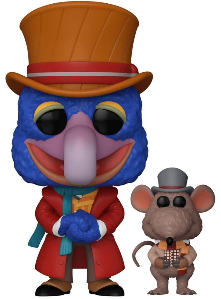 Funko Pop Buddy Disney The Muppets The Muppet Christmas Carol Charles Dickens with Rizzo (Flocked) #1456 9cm