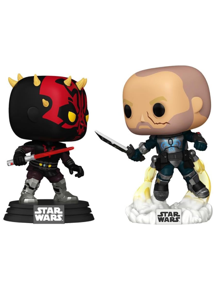 Funko Pop 2-Pack Disney Star Wars Clone Wars Duels Darth Maul VS. Pre Vizsla (Special Edition) 10cm