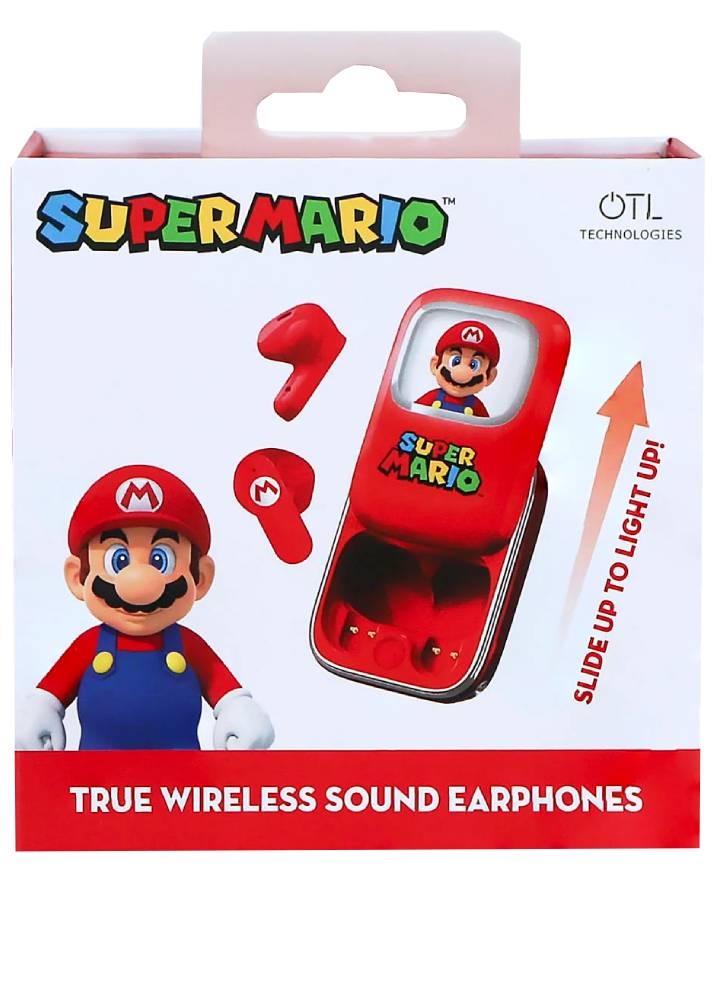 Super Mario Slide Case Light Up Earpods Audio TWS
