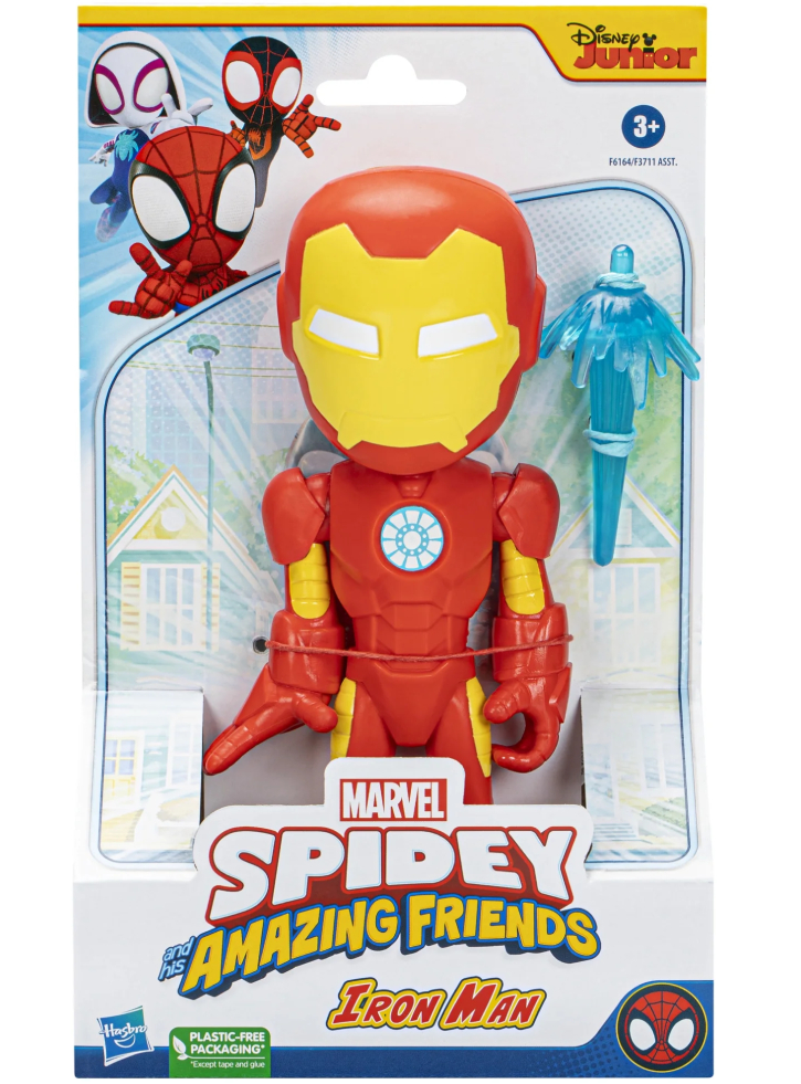 Disney Marvel Spidey and his Amazing Friends Iron Man Supersized Hero (F6164)