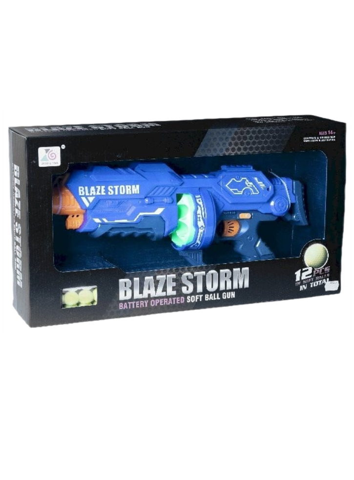 Blaze Storm Soft ball gun with 12pcs foam balls (520337)