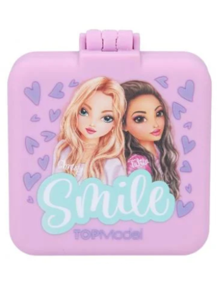 TOPModel Folding Hairbrush With Mirror BEAUTY GIRL (0412118)