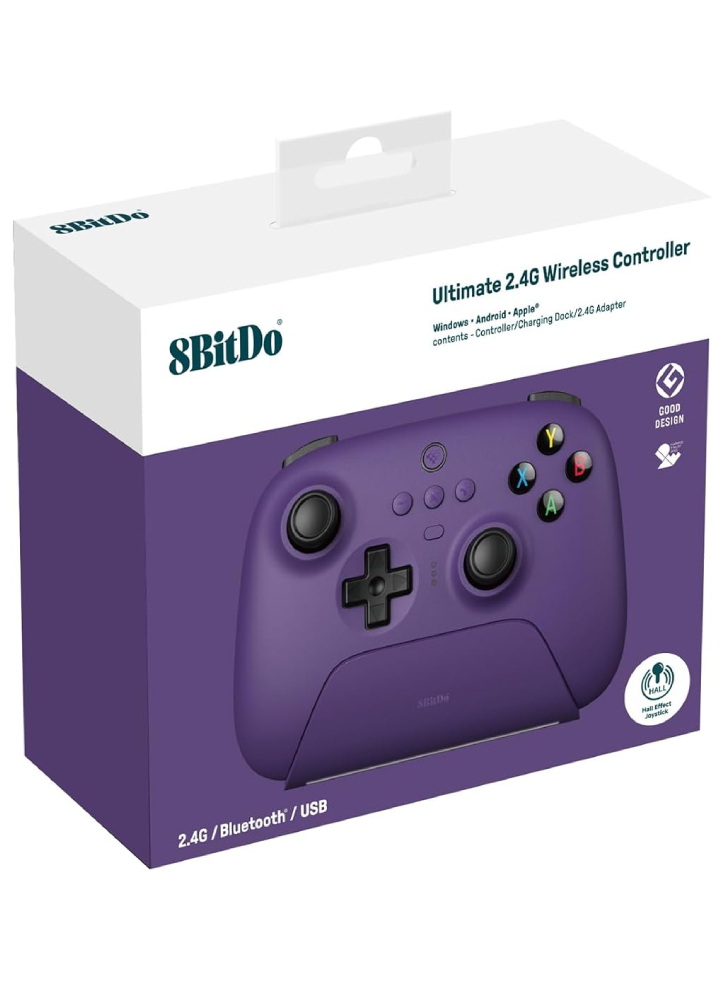 Controller 8BitDo Ultimate 2.4G Pad Hall Ed/Purple - PC
