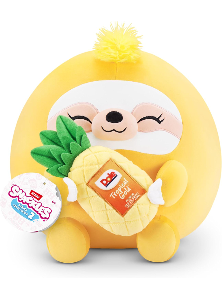 Snackles Medium Sereis 2, Sloth and Pineapple 35cm (77573)