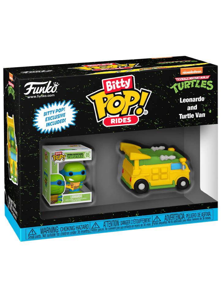 Funko Funko Bitty Pop Rides Teenage Mutant Ninja Turtles Leonardo and Turtle Van