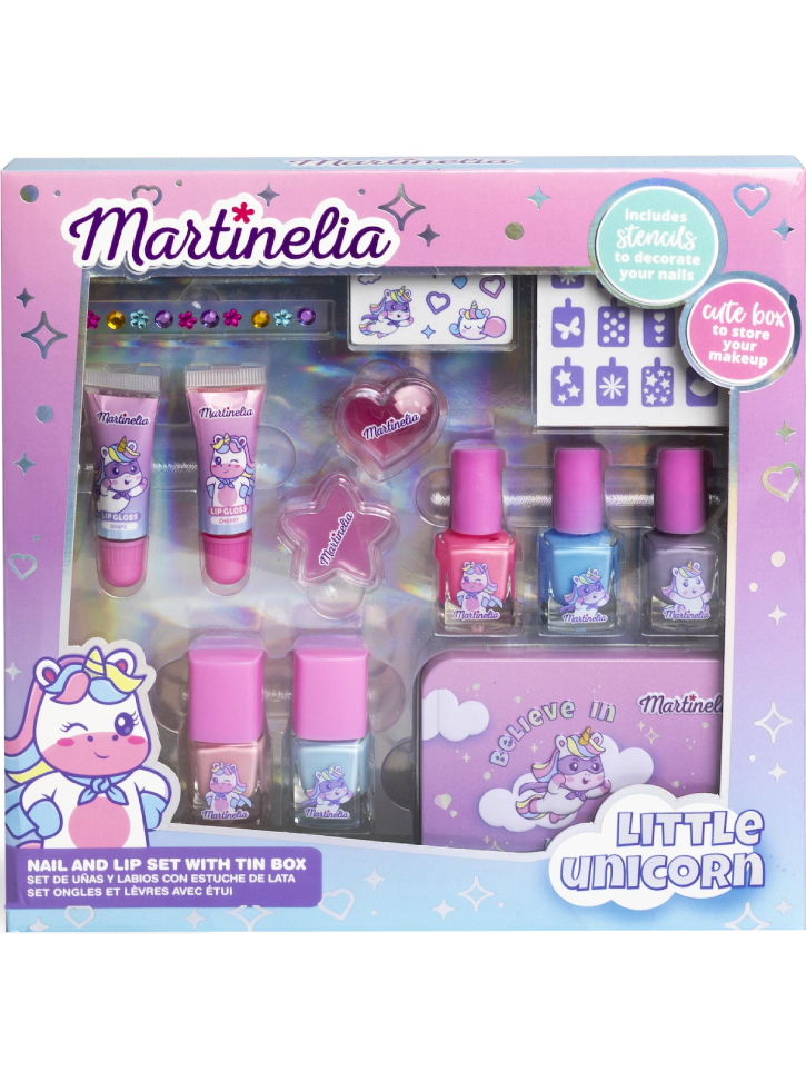 Martinelia Little Unicorn Nails & Lip Set With Tin Box (AQ-12020)