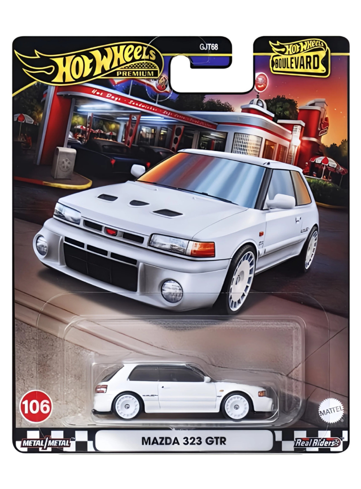 Hot Wheels Premium Boulevard Vehicle Mazda 323 GTR (HRT59)