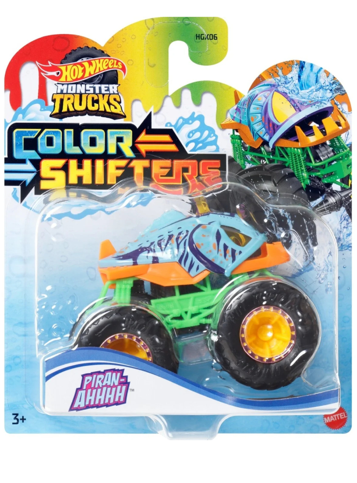 Hot Wheels Monster Trucks Color Shifters Vehicle Piran-Ahhh (HVH85)