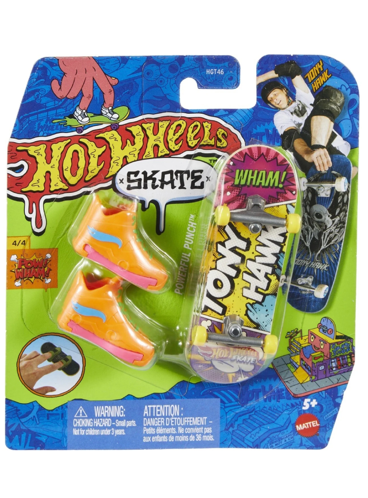 Mattel Hot Wheels Skate Fingerboard and Shoes Challenge Accepted Tony Hawk (HVK17)