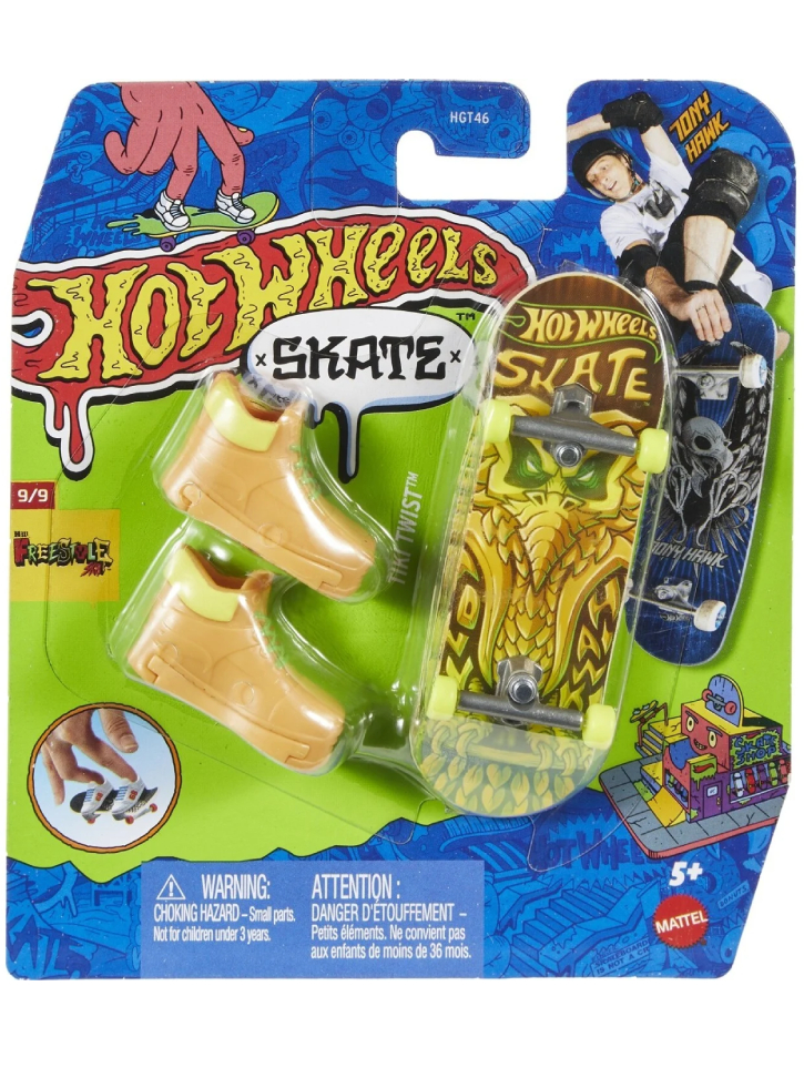 Mattel Hot Wheels Skate Fingerboard and Shoes Challenge Accepted Tony Hawk (HVK16)