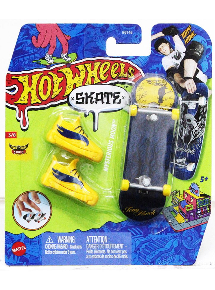 Mattel Hot Wheels Skate Fingerboard and Shoes Challenge Accepted Tony Hawk (HVJ79)