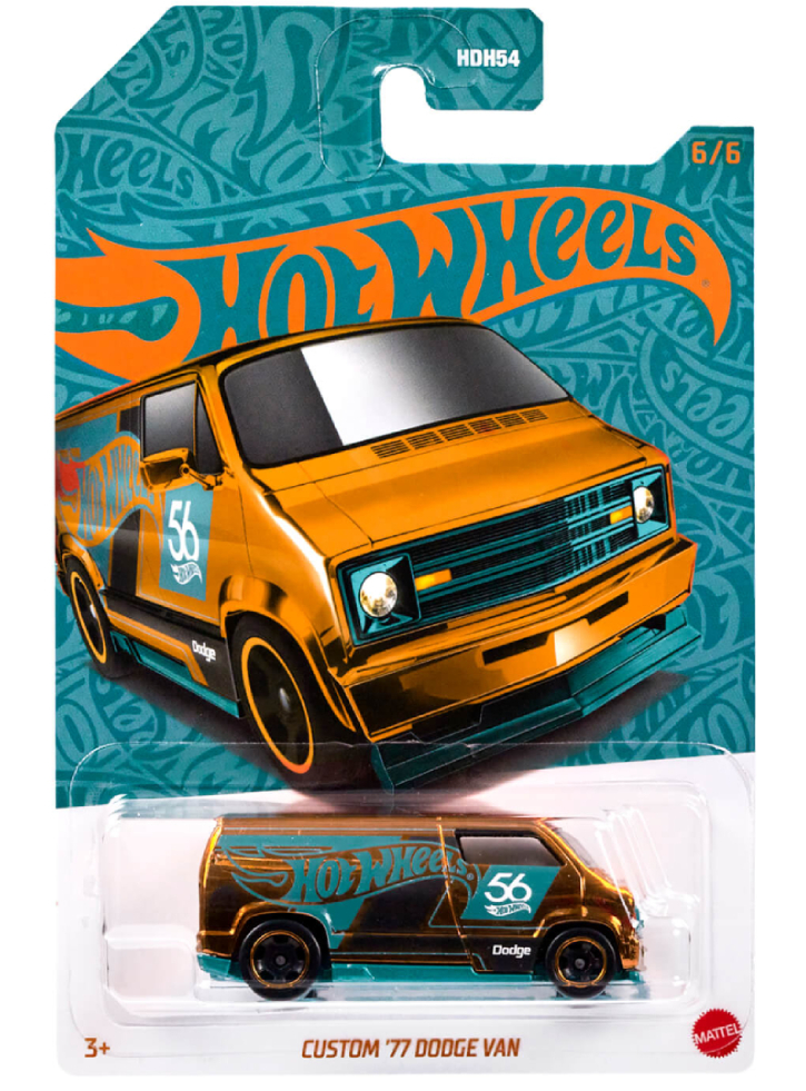 Hot Wheels 56th Anniversary Edition Green and Copper Colour Dogde Van