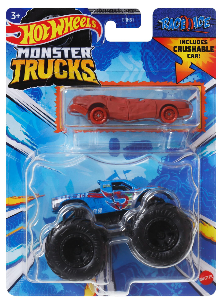 Hot Wheels 1:64 Die-cast Monster Truck Race Ace