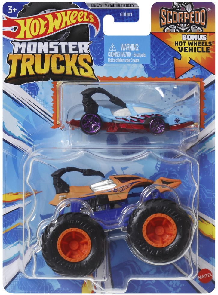 Hot Wheels 1:64 Die-cast Monster Truck Scorpedo