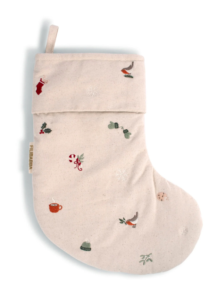 Filibabba Embroidered stocking Wonderful Winter (FI-03314)