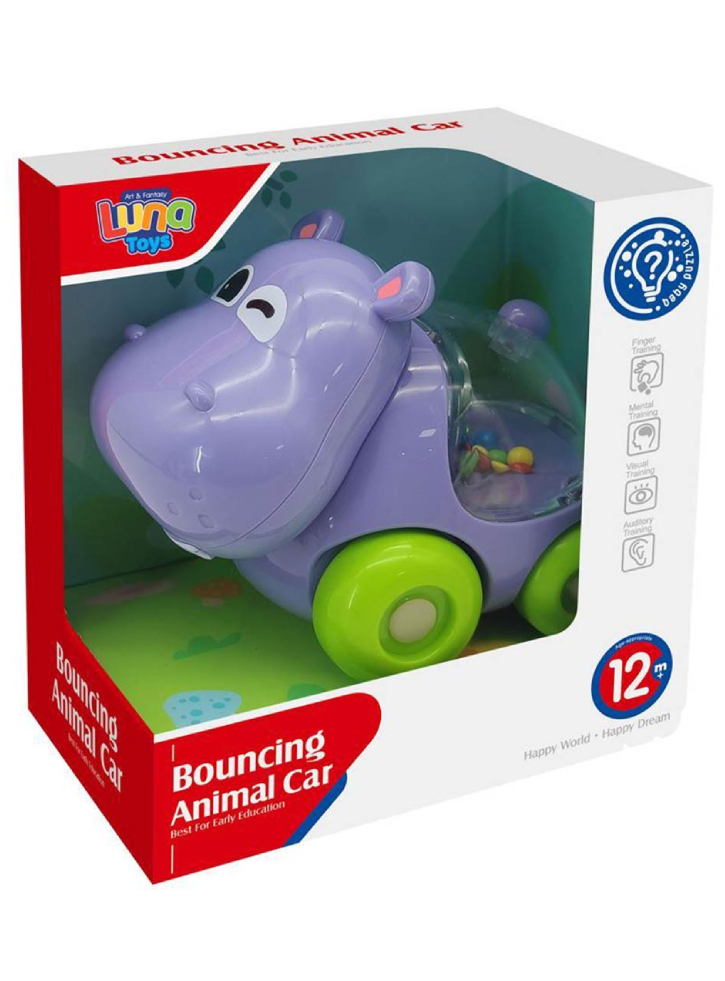 Scandinavian Baby Products Baby toy car confetti hippo (SBP-03541)