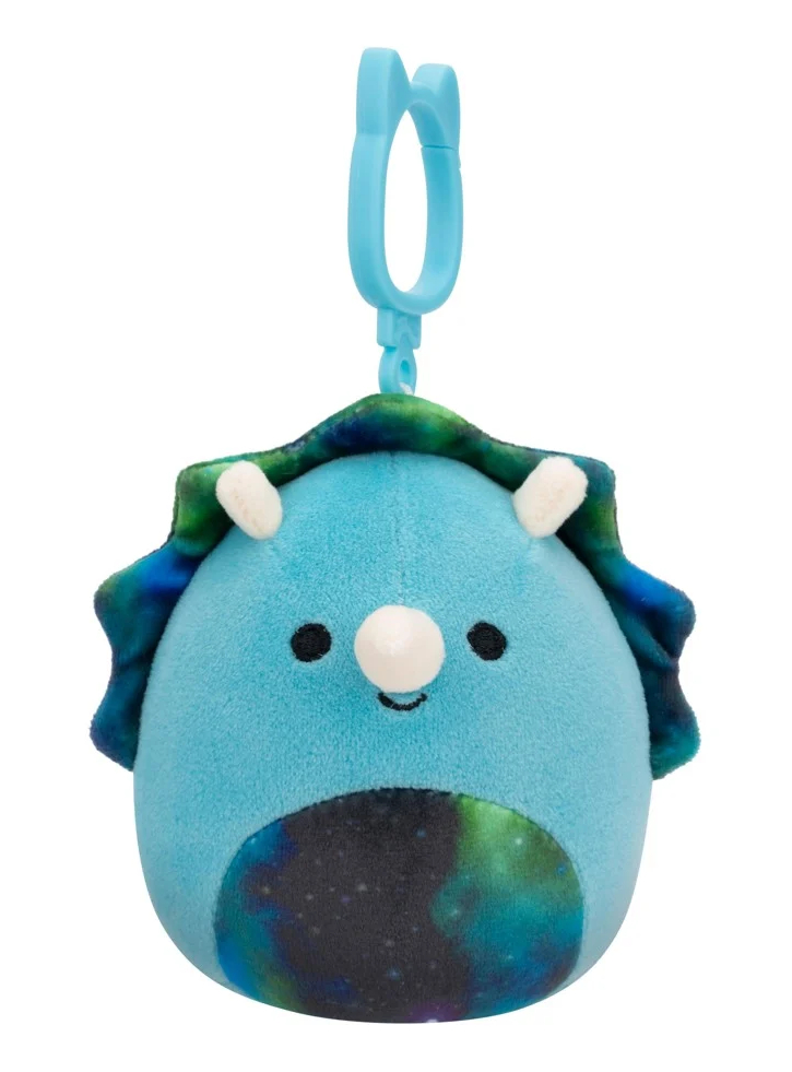 Squishmallows 9cm P18 Clip On Vilmos Triceratops