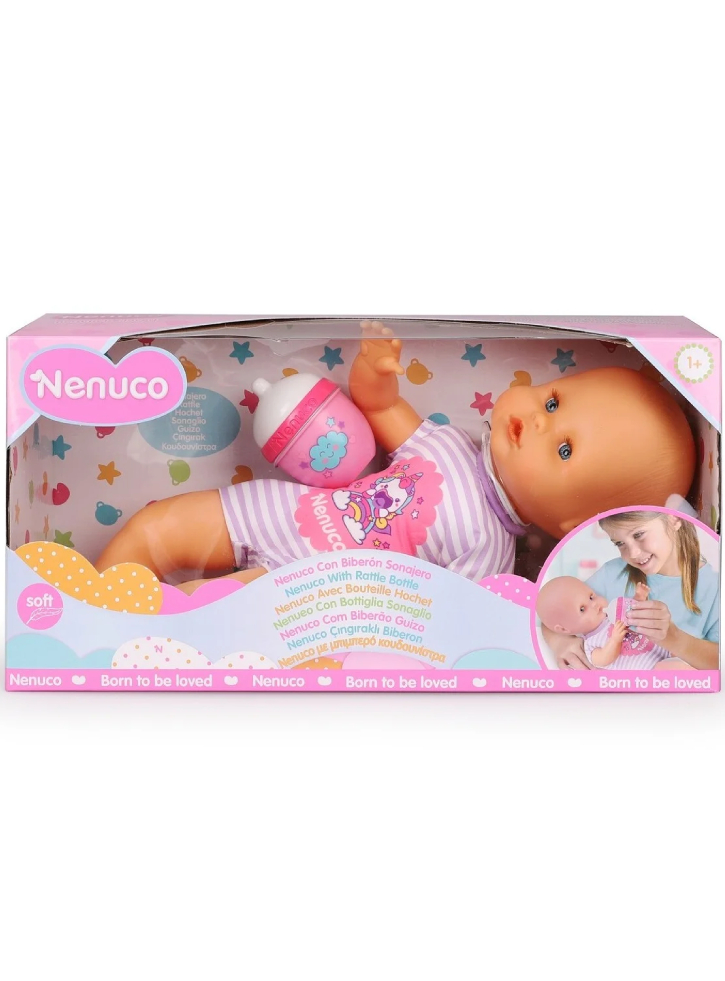Nenuco Doll with Baby Bottle Rattle (NFN87000)