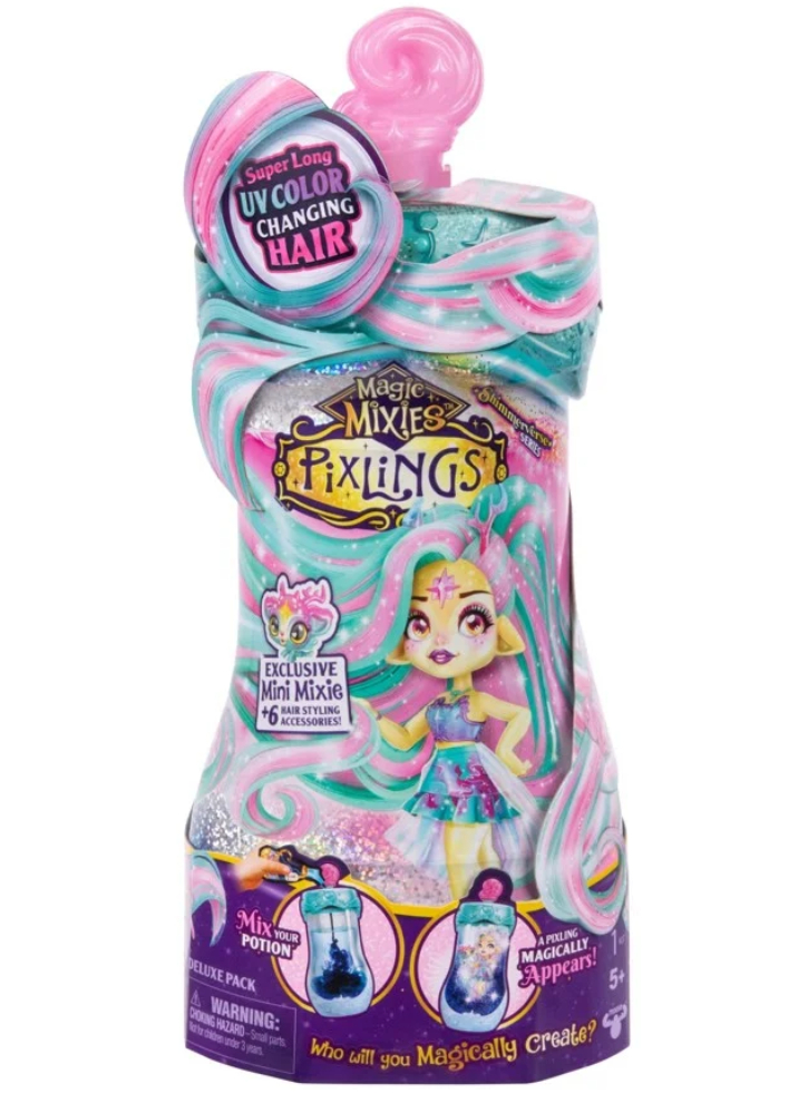 Magic Mixies Pixlings Galaxy Hair Doll Single PK Deerlee (30528)