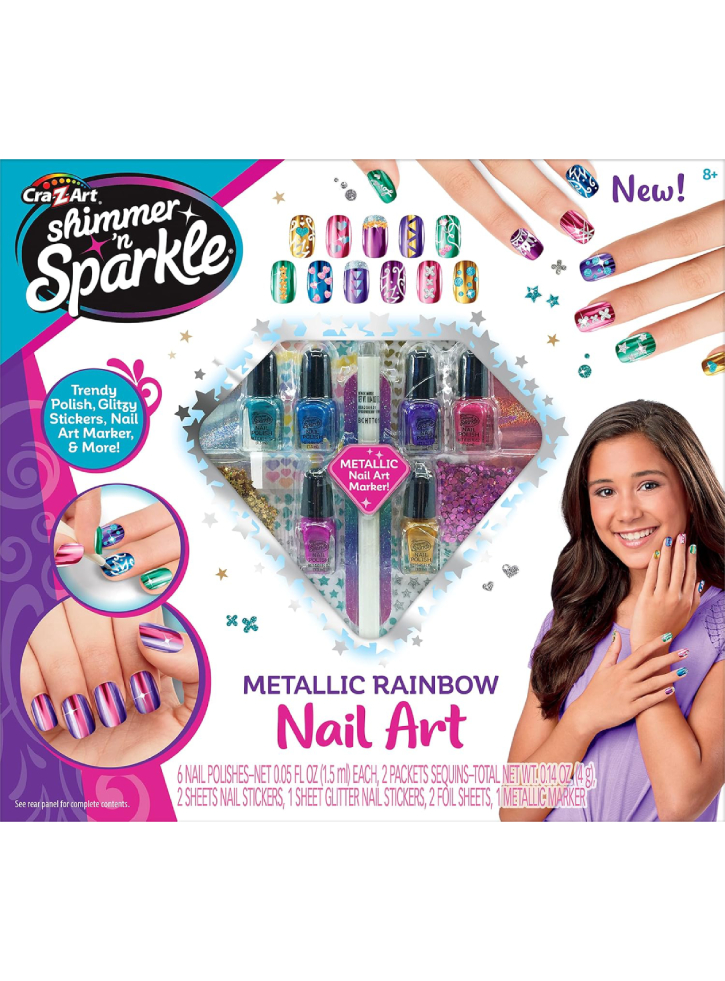 Shimmer 'n Sparkle Metallic Rainbow Nail Art (65540)