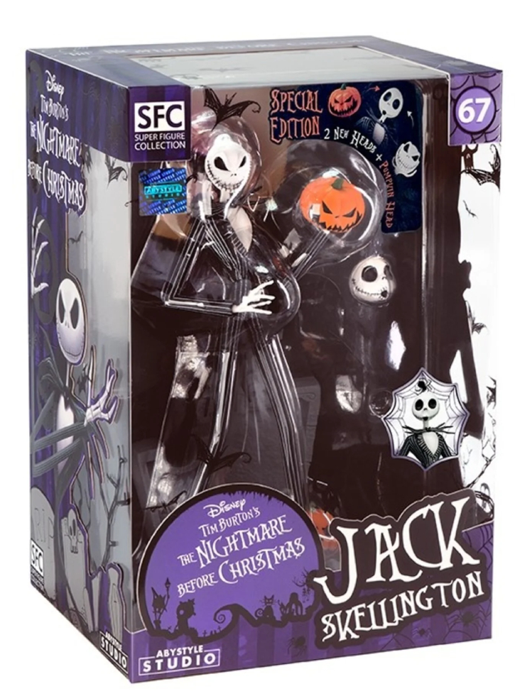 NIGHTMARE BEFORE XMAS Jack scary smiling face 20cm