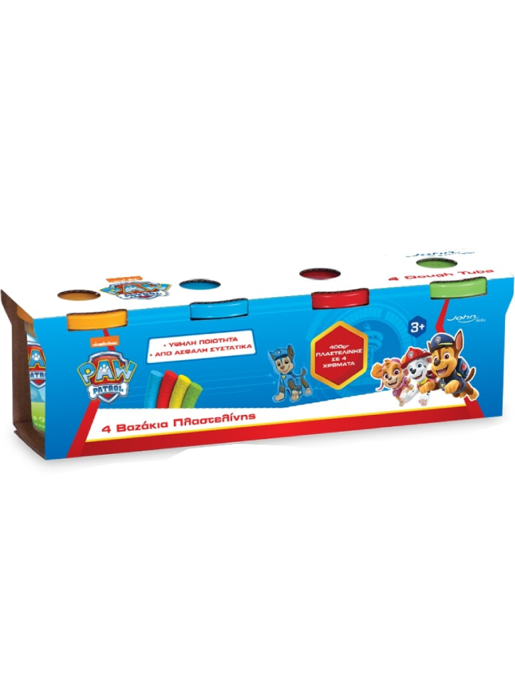 Paw Patrol Plasteline 4 Dough Tubs Set 400gr (03978PM)