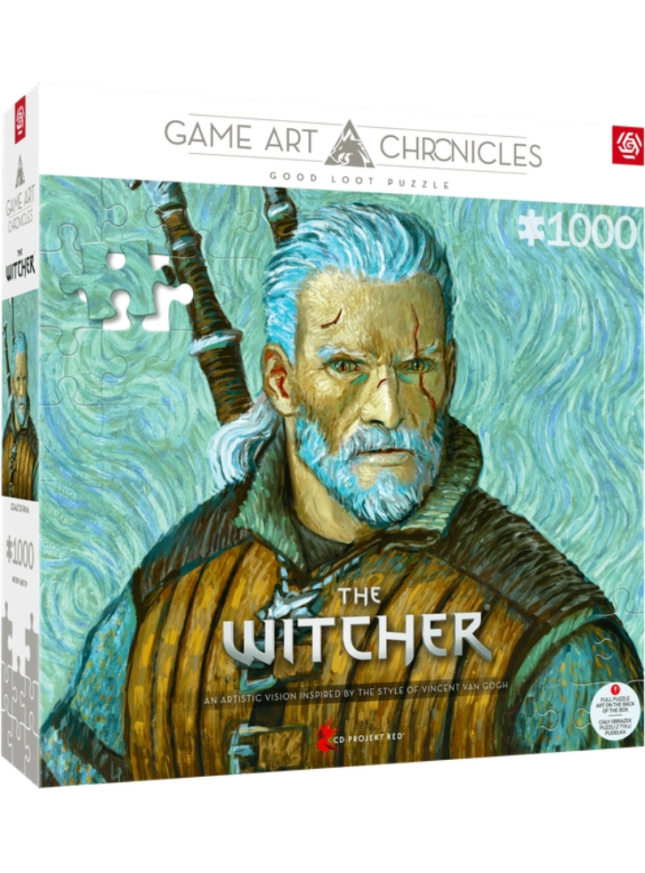 Good Loot Game Art Chronicles Puzzle The Witcher Geralt & Vincent van Gogh (1000pieces)