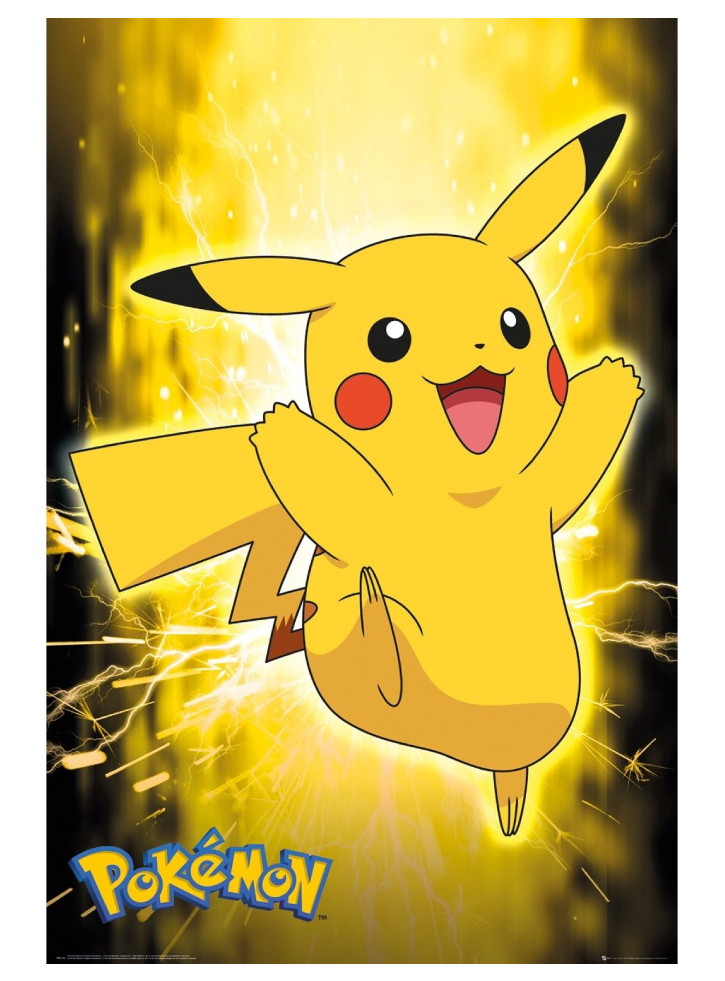POKEMON Poster Maxi 91.5x61 Pikachu Neon